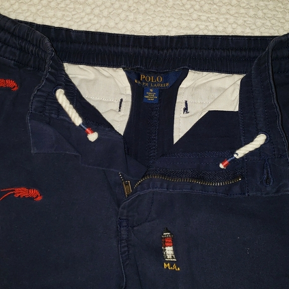 Polo by Ralph Lauren sz 16 navy, adjustable (drawstring inside) shorts - Picture 2 of 4